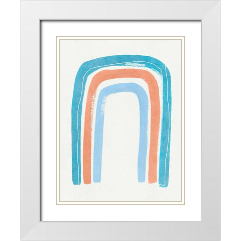 Stand Still I White Modern Wood Framed Art Print with Double Matting by Wang, Melissa