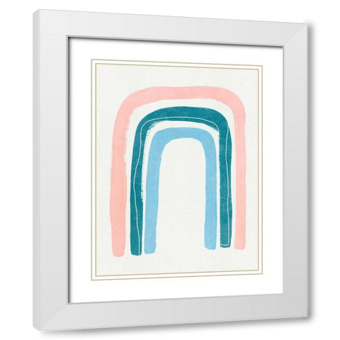 Stand Still II White Modern Wood Framed Art Print with Double Matting by Wang, Melissa