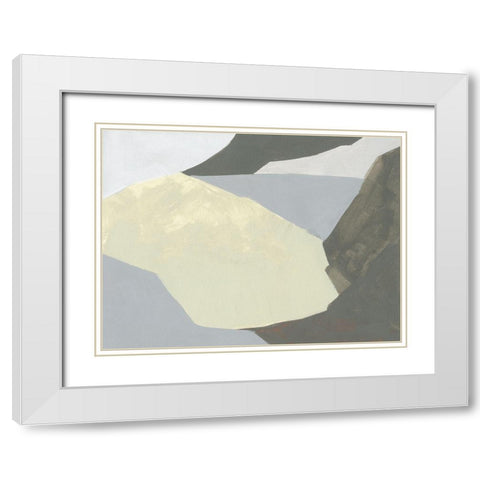 Landscape Composition II White Modern Wood Framed Art Print with Double Matting by Green, Jacob