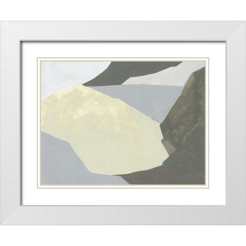 Landscape Composition II White Modern Wood Framed Art Print with Double Matting by Green, Jacob