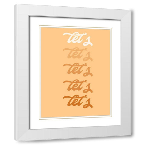 Lets Party I White Modern Wood Framed Art Print with Double Matting by Hambly, Anna