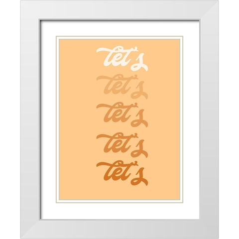 Lets Party I White Modern Wood Framed Art Print with Double Matting by Hambly, Anna