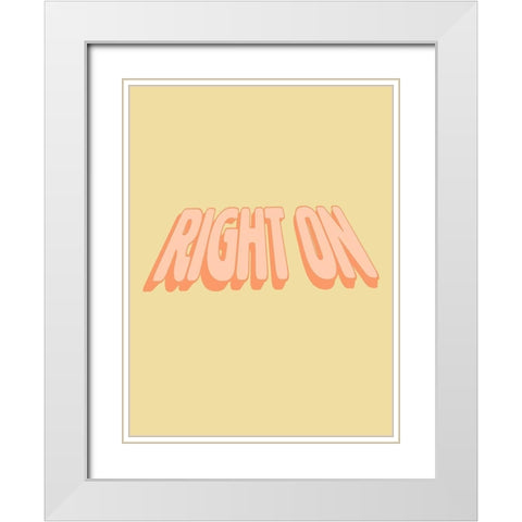 Slang VI White Modern Wood Framed Art Print with Double Matting by Hambly, Anna