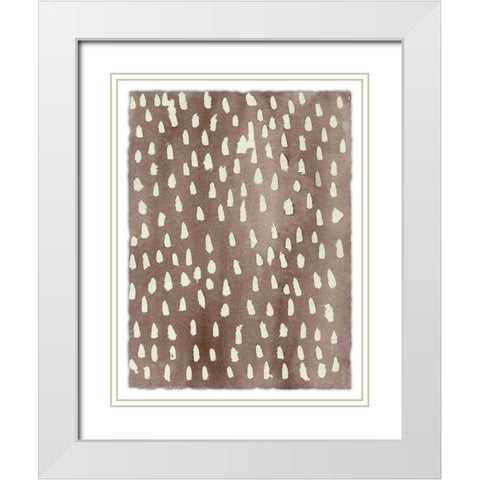 Ancestral Marks IX White Modern Wood Framed Art Print with Double Matting by Moore, Regina