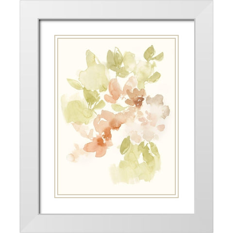 The Softest Petals I White Modern Wood Framed Art Print with Double Matting by Goldberger, Jennifer