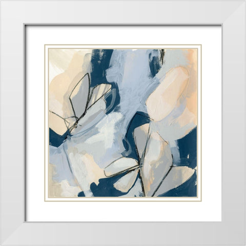 Blossom and Bliss III White Modern Wood Framed Art Print with Double Matting by Vess, June Erica