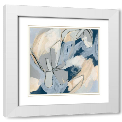 Blossom and Bliss IV White Modern Wood Framed Art Print with Double Matting by Vess, June Erica