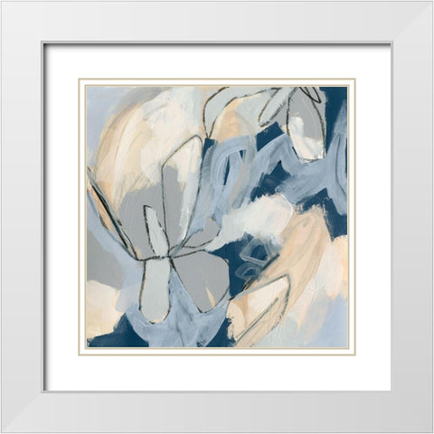 Blossom and Bliss IV White Modern Wood Framed Art Print with Double Matting by Vess, June Erica