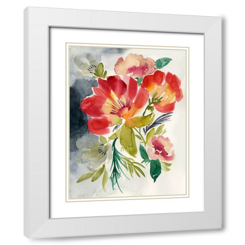 Twilight Brights I White Modern Wood Framed Art Print with Double Matting by Goldberger, Jennifer