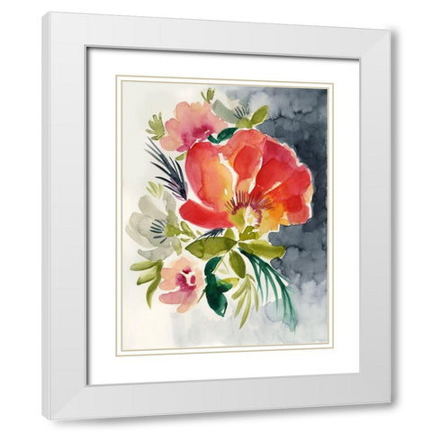 Twilight Brights II White Modern Wood Framed Art Print with Double Matting by Goldberger, Jennifer