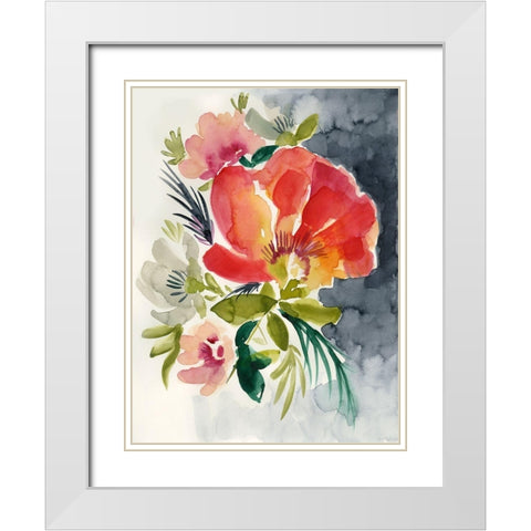 Twilight Brights II White Modern Wood Framed Art Print with Double Matting by Goldberger, Jennifer