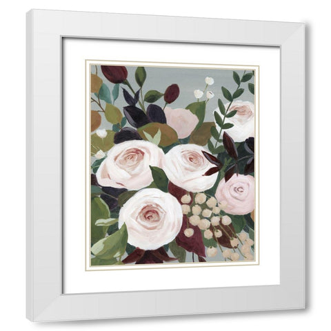 Bohemian Blooms I White Modern Wood Framed Art Print with Double Matting by Popp, Grace