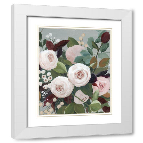 Bohemian Blooms II White Modern Wood Framed Art Print with Double Matting by Popp, Grace