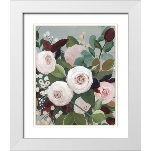 Bohemian Blooms II White Modern Wood Framed Art Print with Double Matting by Popp, Grace