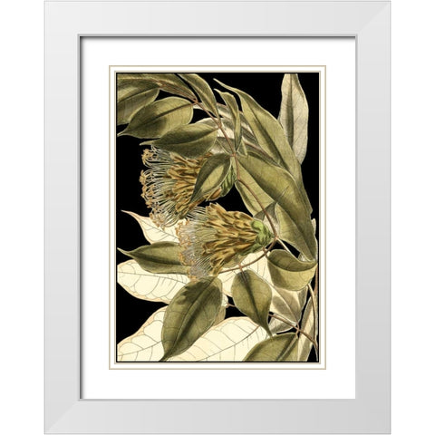 Tranquil Tropical Leaves VI White Modern Wood Framed Art Print with Double Matting by Vision Studio