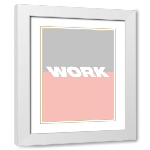 Yas II White Modern Wood Framed Art Print with Double Matting by Hambly, Anna