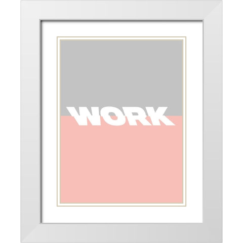 Yas II White Modern Wood Framed Art Print with Double Matting by Hambly, Anna