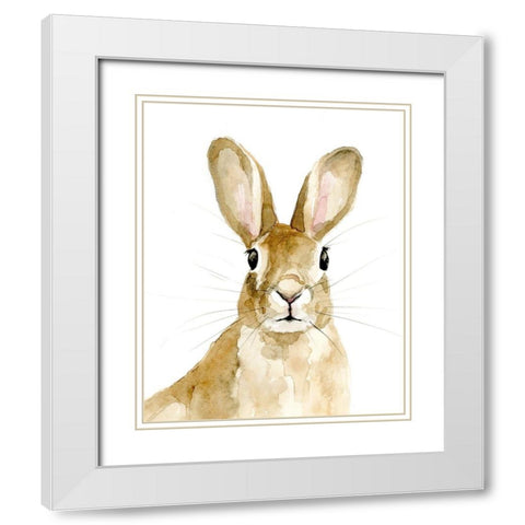 Bunn I White Modern Wood Framed Art Print with Double Matting by Barnes, Victoria