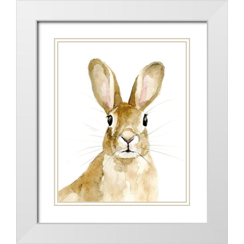 Bunn I White Modern Wood Framed Art Print with Double Matting by Barnes, Victoria