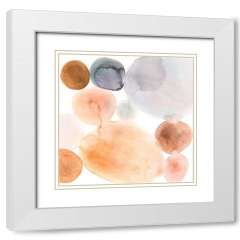 Marble Wash I White Modern Wood Framed Art Print with Double Matting by Barnes, Victoria