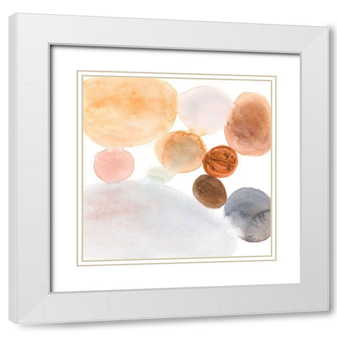 Marble Wash II White Modern Wood Framed Art Print with Double Matting by Barnes, Victoria