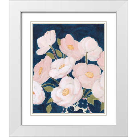 Florescence I White Modern Wood Framed Art Print with Double Matting by Popp, Grace