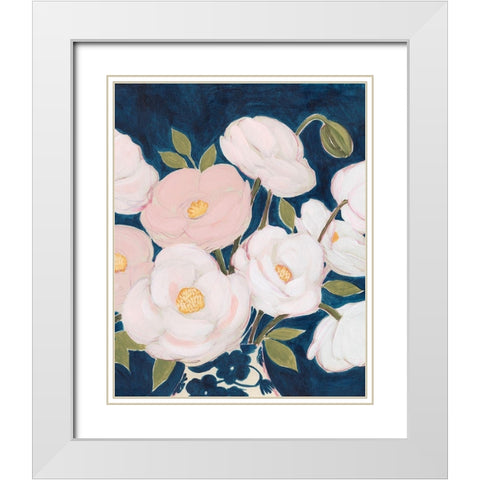 Florescence II White Modern Wood Framed Art Print with Double Matting by Popp, Grace