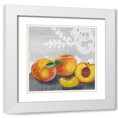 Lauras Harvest I White Modern Wood Framed Art Print with Double Matting by Ludwig, Alicia