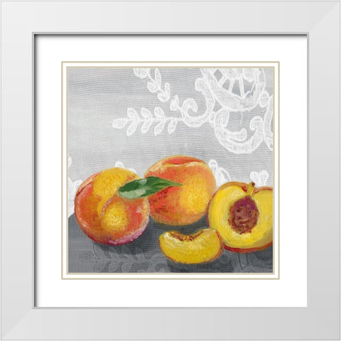 Lauras Harvest I White Modern Wood Framed Art Print with Double Matting by Ludwig, Alicia