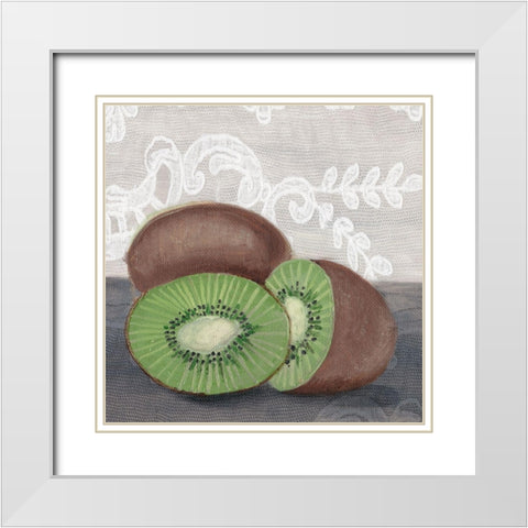 Lauras Harvest III White Modern Wood Framed Art Print with Double Matting by Ludwig, Alicia