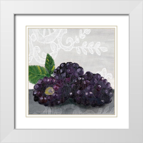 Lauras Harvest IV White Modern Wood Framed Art Print with Double Matting by Ludwig, Alicia