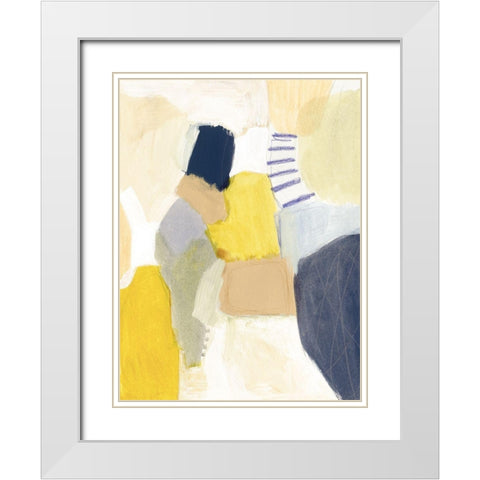 Trove I White Modern Wood Framed Art Print with Double Matting by Barnes, Victoria