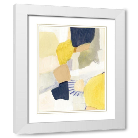 Trove II White Modern Wood Framed Art Print with Double Matting by Barnes, Victoria