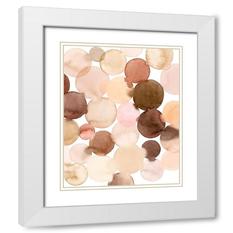 Speckled Clay I White Modern Wood Framed Art Print with Double Matting by Popp, Grace