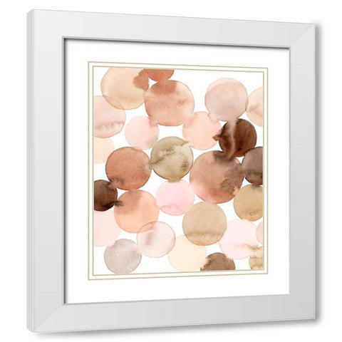 Speckled Clay II White Modern Wood Framed Art Print with Double Matting by Popp, Grace