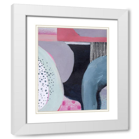 Gigabyte I White Modern Wood Framed Art Print with Double Matting by Popp, Grace