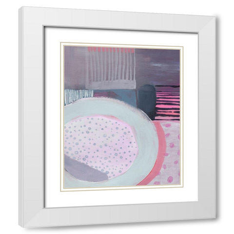 Gigabyte II White Modern Wood Framed Art Print with Double Matting by Popp, Grace