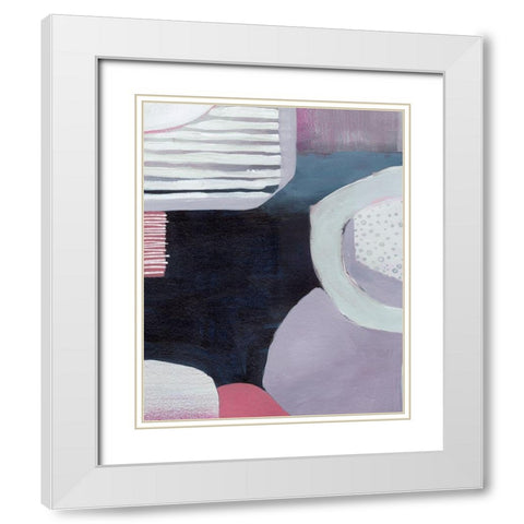 Gigabyte III White Modern Wood Framed Art Print with Double Matting by Popp, Grace