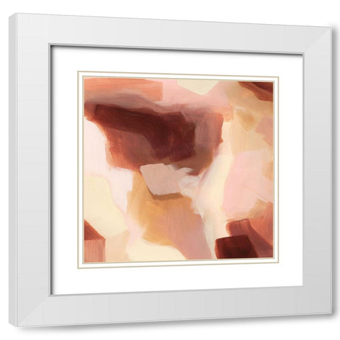 Earthen Alloy II White Modern Wood Framed Art Print with Double Matting by Popp, Grace