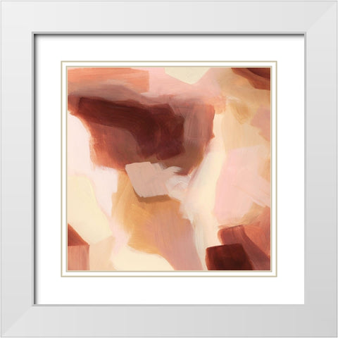 Earthen Alloy II White Modern Wood Framed Art Print with Double Matting by Popp, Grace