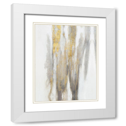 Free-Flowing I White Modern Wood Framed Art Print with Double Matting by OToole, Tim