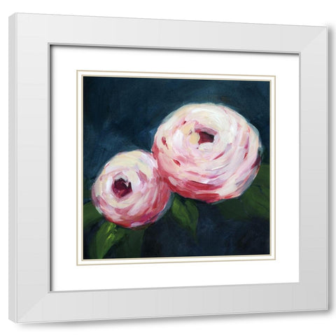 Ethereal Blooms I White Modern Wood Framed Art Print with Double Matting by Popp, Grace