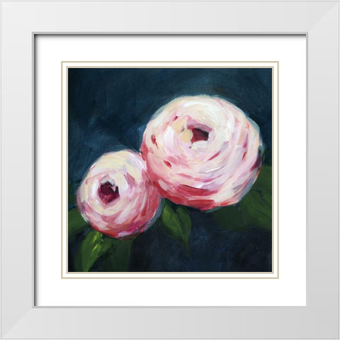 Ethereal Blooms I White Modern Wood Framed Art Print with Double Matting by Popp, Grace