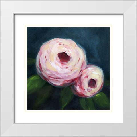 Ethereal Blooms II White Modern Wood Framed Art Print with Double Matting by Popp, Grace