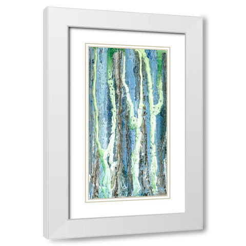 Melt I White Modern Wood Framed Art Print with Double Matting by Ludwig, Alicia