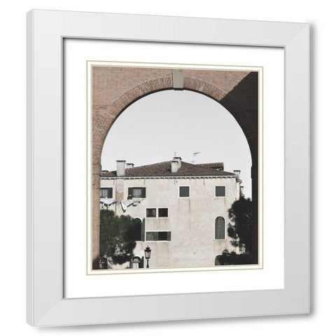 Venetian Facade Photos III White Modern Wood Framed Art Print with Double Matting by Chandler, Sharon