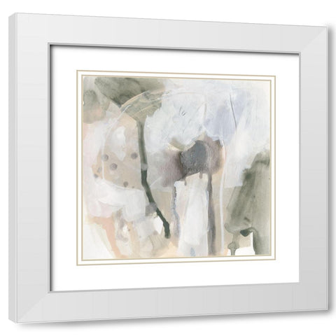 Fissure IV White Modern Wood Framed Art Print with Double Matting by Vess, June Erica