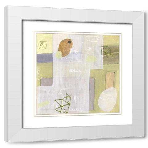 Exit Space II White Modern Wood Framed Art Print with Double Matting by Wang, Melissa