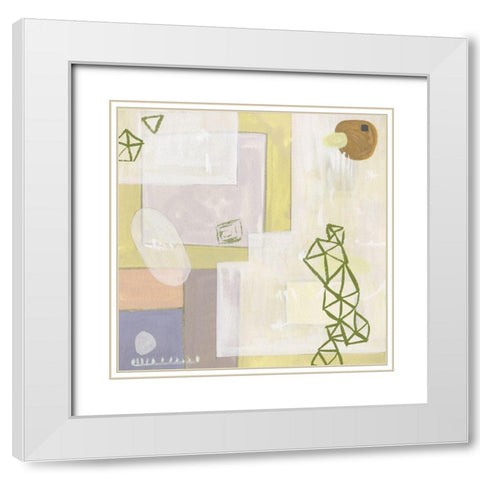 Exit Space VI White Modern Wood Framed Art Print with Double Matting by Wang, Melissa