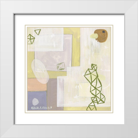 Exit Space VI White Modern Wood Framed Art Print with Double Matting by Wang, Melissa